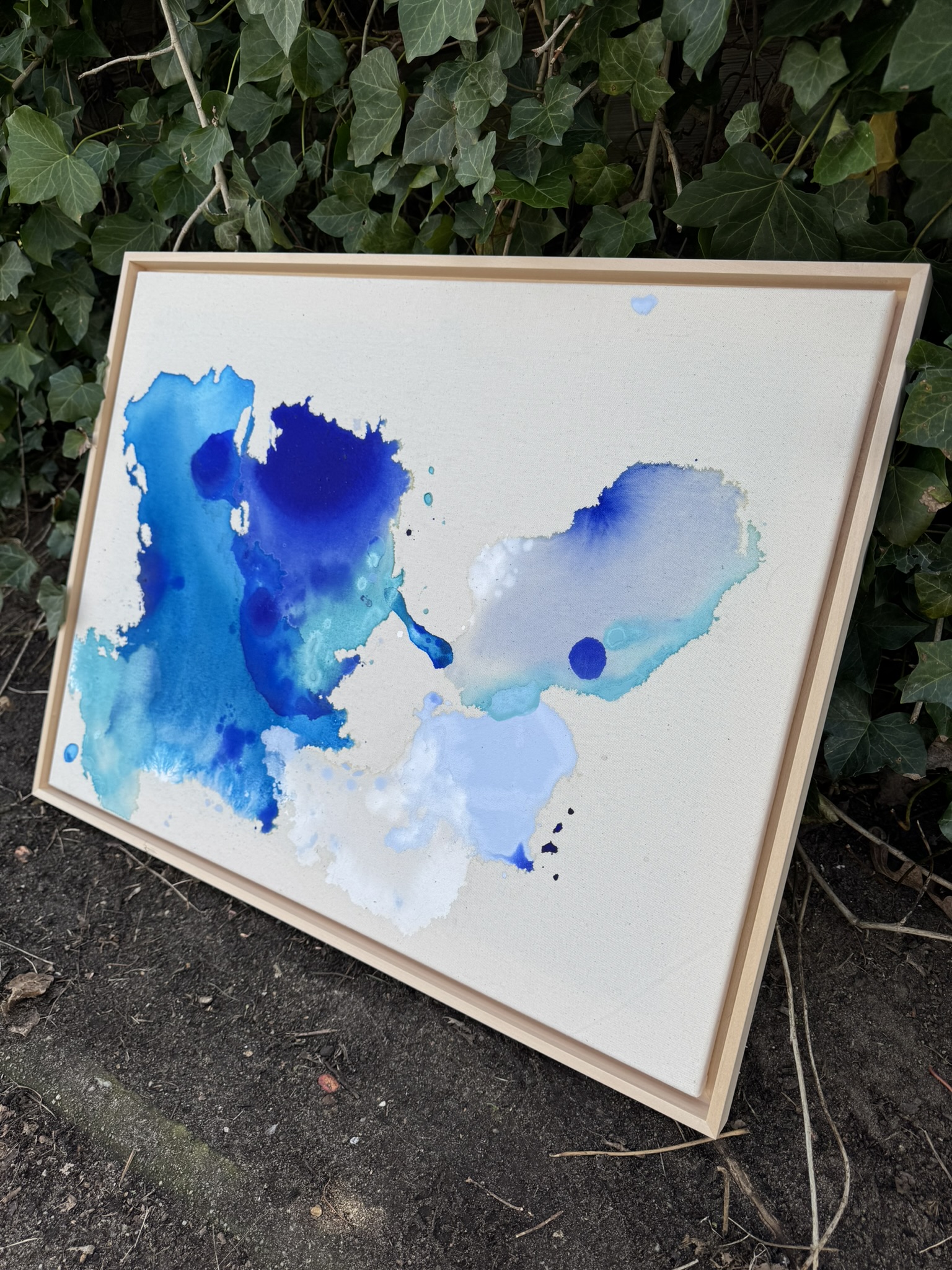 Tiefen, 2026, Acryl auf roher Baumwollleinwand, Ansicht 3